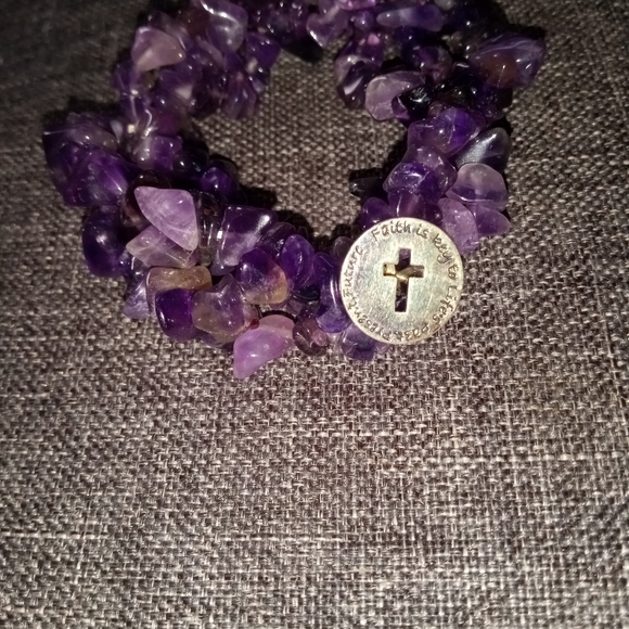 COPY - Amethyst inspirational bracelet *reserved for a bundle* - Picture 2 of 2